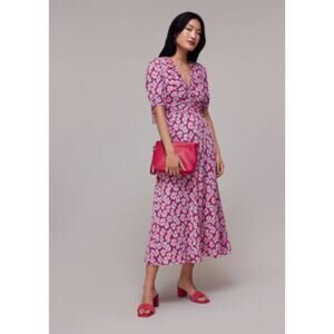 Whistles Farfella Flower Midi Dress